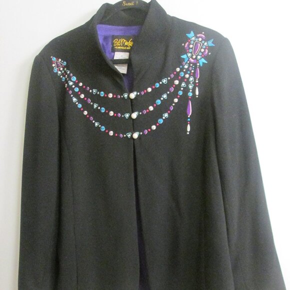Bob Mackie Wearable Art Jacket - Picture 1 of 6